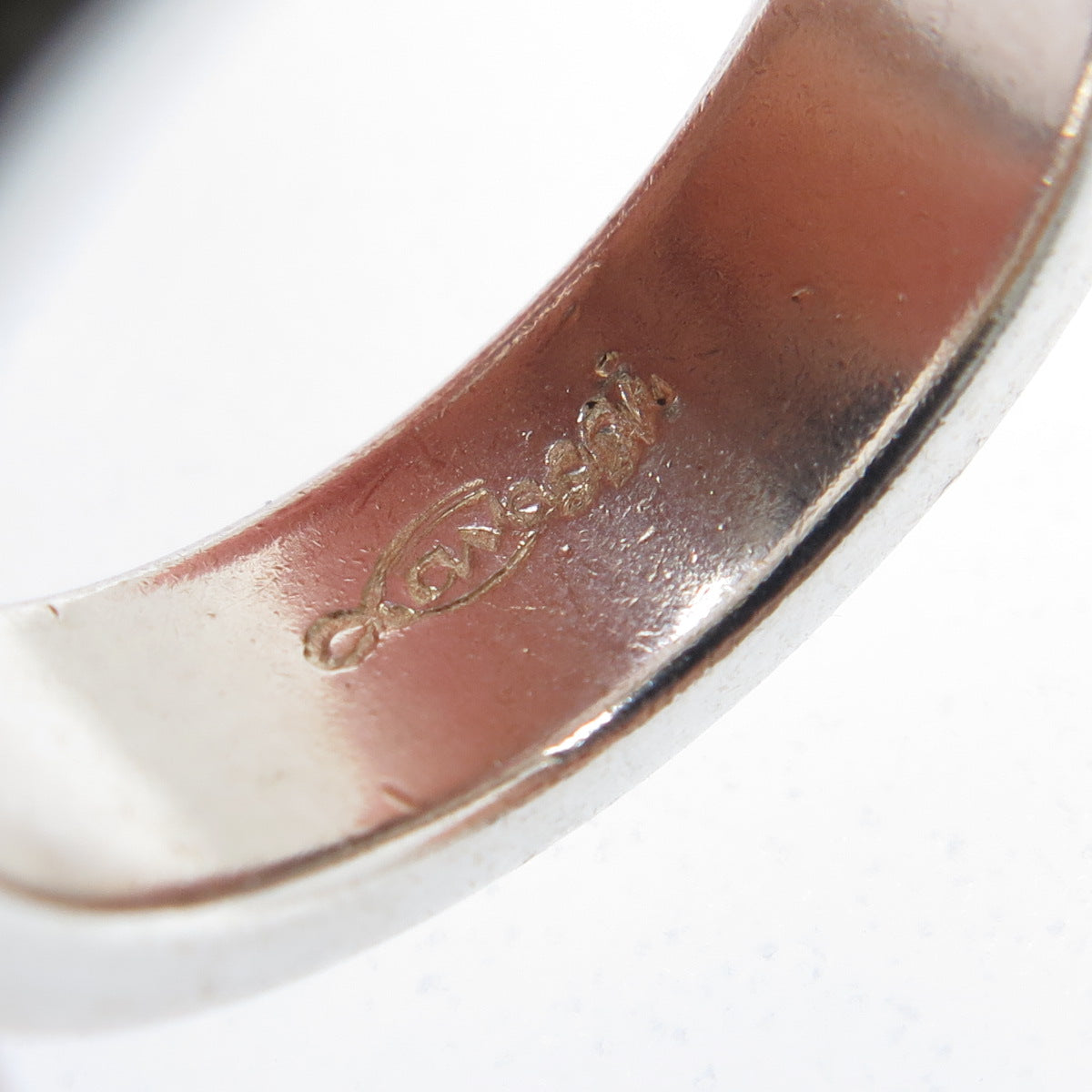 STEVEN LAVAGGI Sterling Vintage Love Faith Hope Peace Rotating Ring Size 7.25