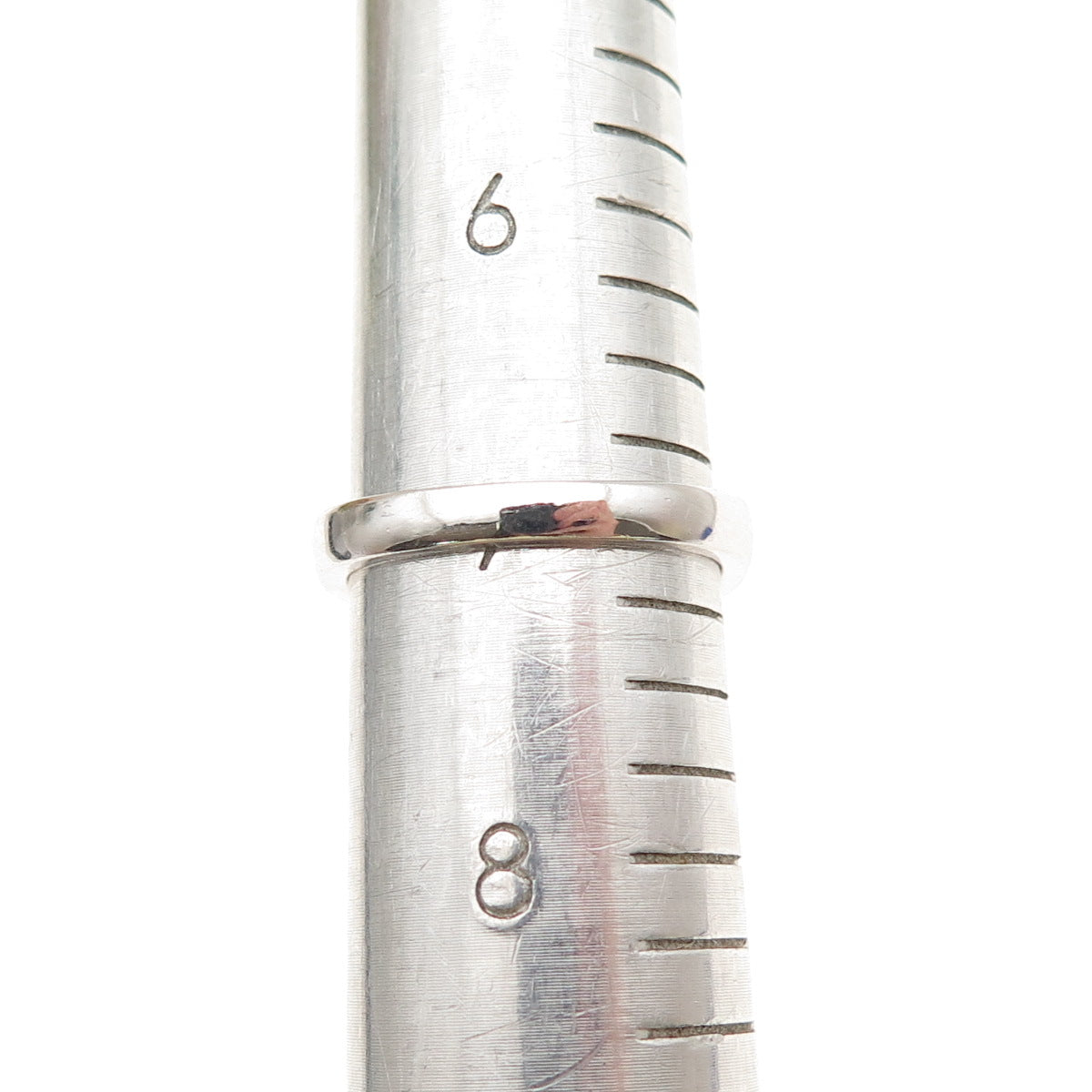 925 Sterling Silver Real Marquise & Round-Cut White Topaz Ring Size 7