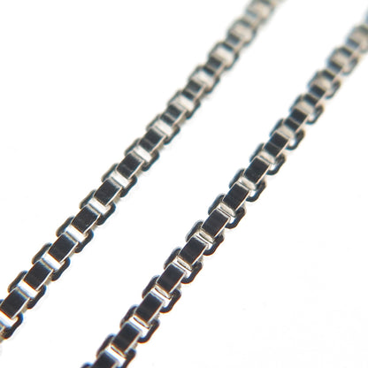 925 Sterling Silver Oval-Cut C Z Dolphin Box Chain Necklace 18"