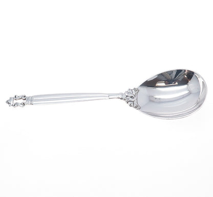 GEORG JENSEN 925 Sterling Silver Antique 1915 Denmark Vegetable Spoon