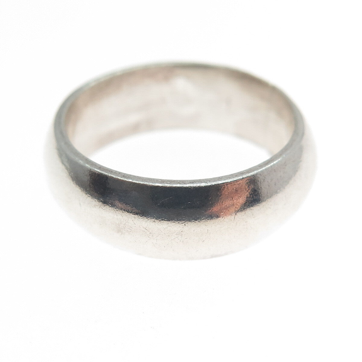 925 Sterling Silver Vintage Mexico Classic Wedding Band Ring Size 5.5