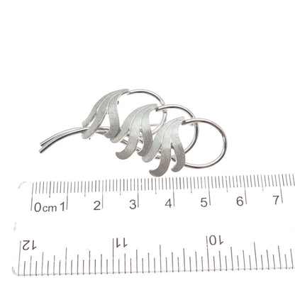 VAN DELL 925 Sterling Silver Antique Art Deco Bluebell Flower Pin Brooch