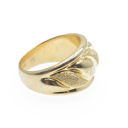 GIOIELLI DI VALENZA 925 Sterling Gold Plated Italy Diamond-Illusion Ring Size 10