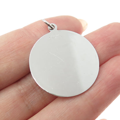 AUTOMADE 925 Sterling Silver Vintage California State Round Charm Pendant