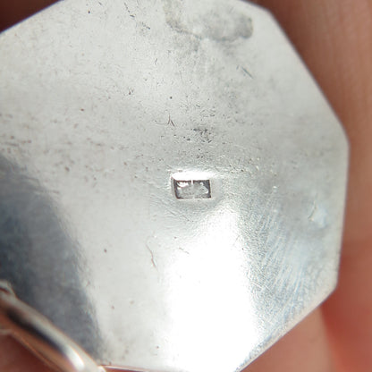 800 Silver Vintage Egypt Arabic Calligraphy Charm Pendant