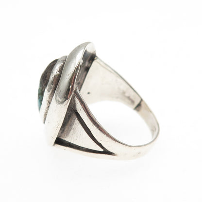 Cynthia Begay Navajo Old Pawn Sterling Silver Vintage Turquoise Ring Size 5.75