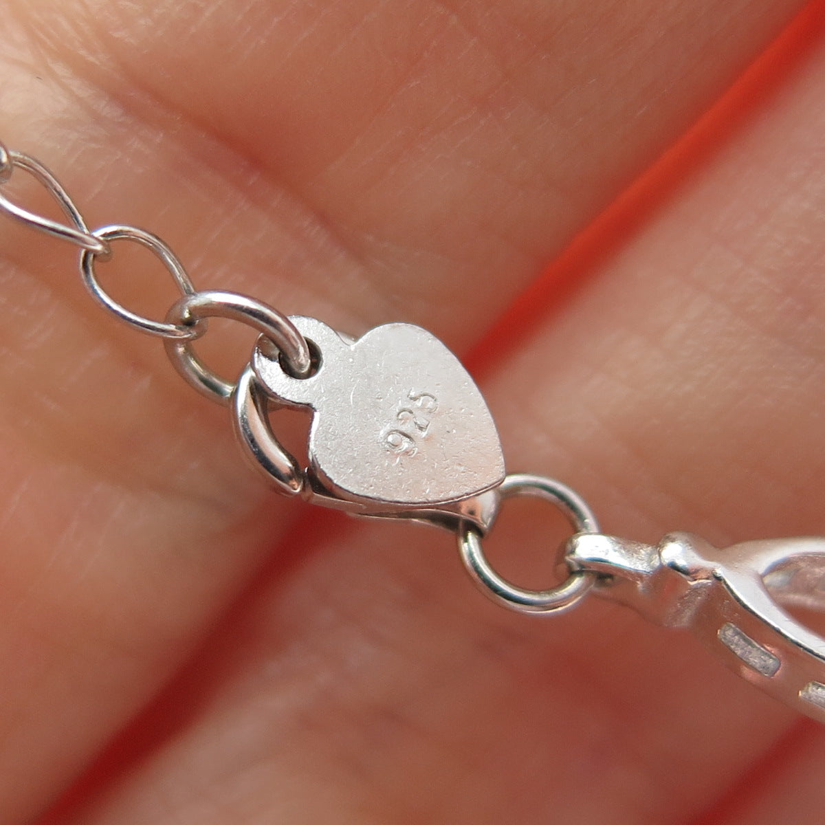 925 Sterling Real Marquise-Cut Chrome Diopside & Round-Cut C Z Bracelet 7-8"