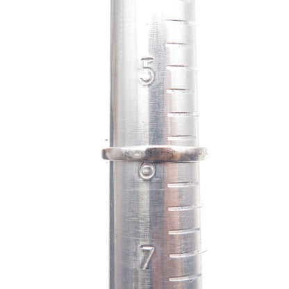 925 Sterling Silver Vintage Real Oval-Cut Amethyst & Round-Cut C Z Ring Size 6