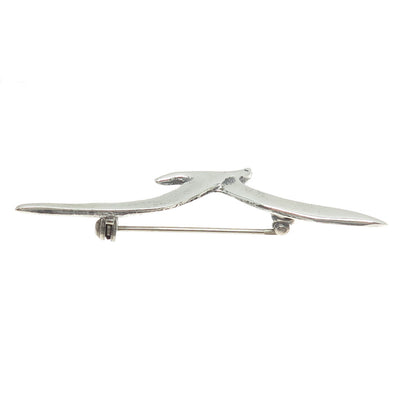 925 Sterling Silver Vintage Gull Bird Pin Brooch