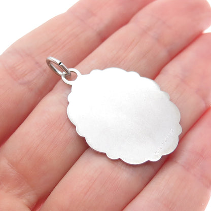 LAMODE 925 Sterling Silver Vintage Happy Anniversary Charm Pendant
