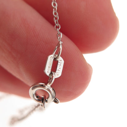 Chuck Clemency 925 Sterling Real Tanzanite White Topaz Cable Chain Necklace 20"
