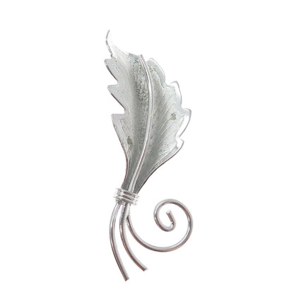 ALICE CAVINESS 925 Sterling Silver Vintage Floral Leaf Pin Brooch