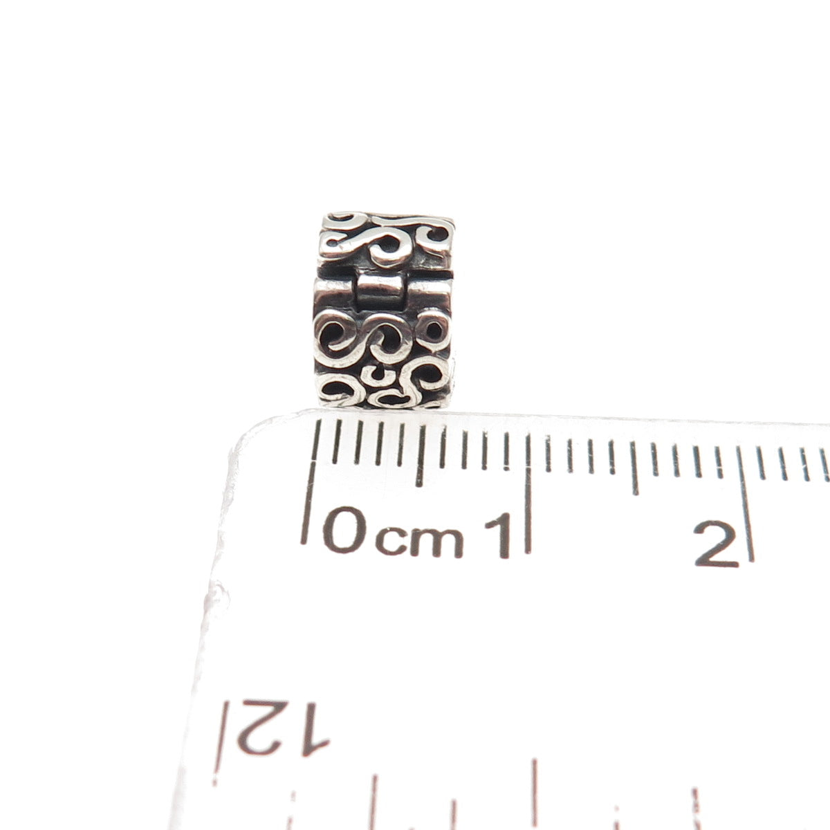 Pandora 925 Sterling Silver Swirl Clip Charm