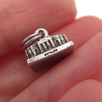 925 Sterling Silver Vintage Thomas Jefferson's Monticello Plantation Pendant