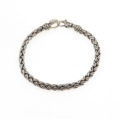 Jai by John Hardy 925 Sterling Silver Spiga Link Bracelet 7.25"