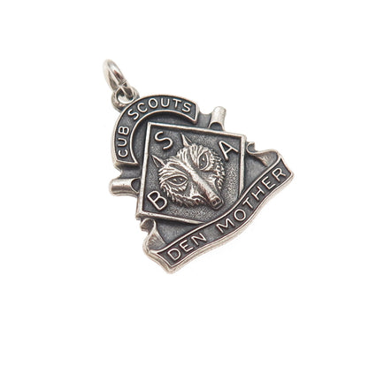 Robbins & Co. 925 Sterling Silver Vintage Boy Scouts of America Charm Pendant