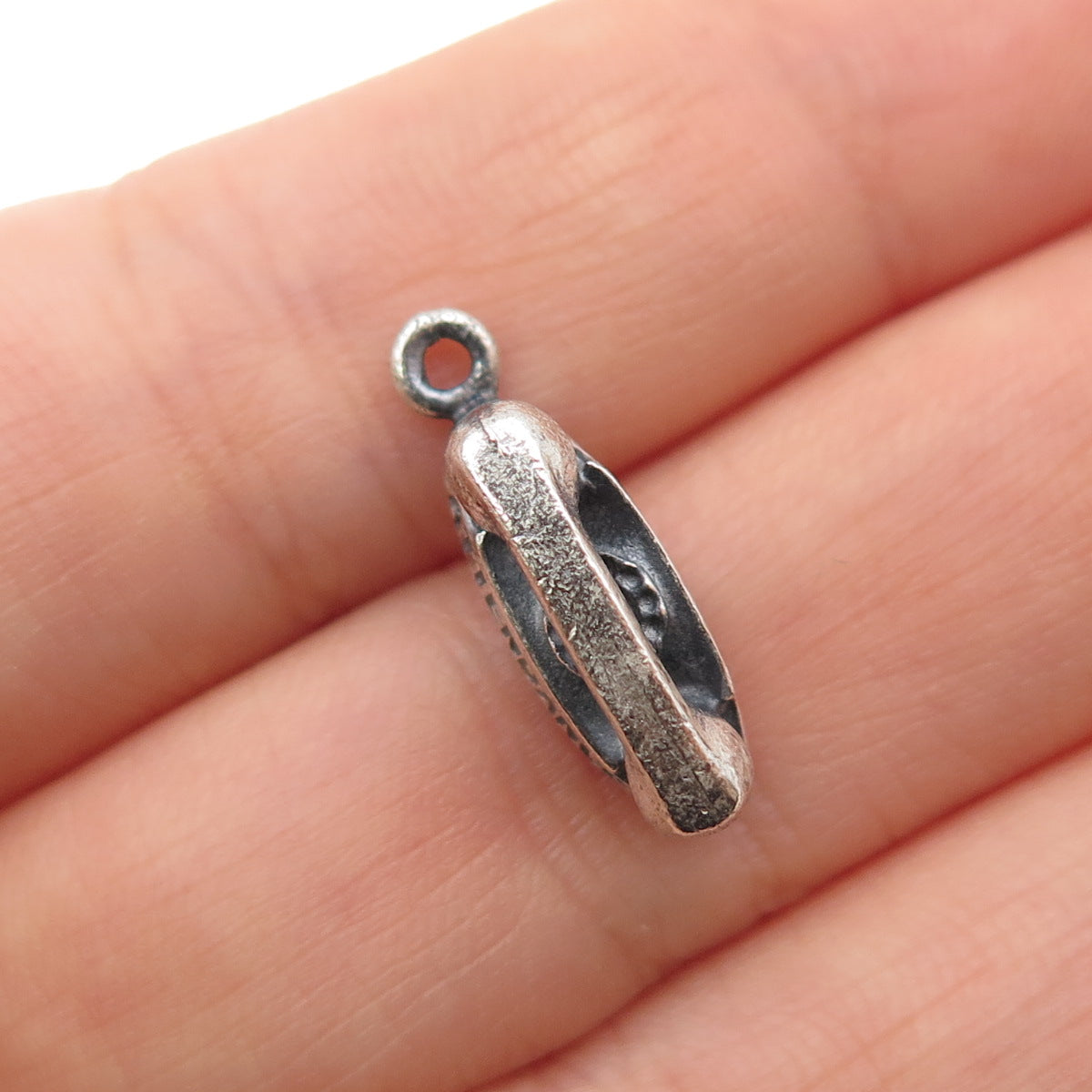 BALFOUR Sterling Vintage Princess Attendance Rotary Phone Oxidized Mini Pendant