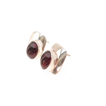 Michael Spencer Navajo Old Pawn 925 Sterling Silver Vintage Tourmaline Earrings