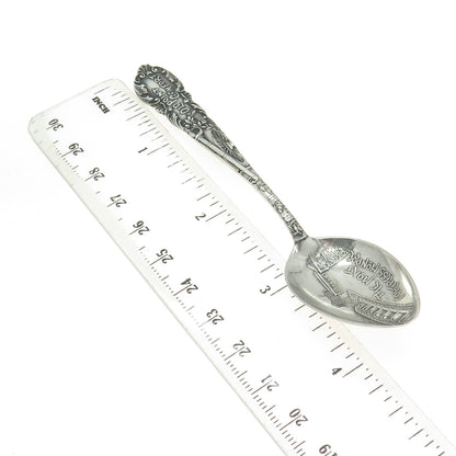 MECHANICS 925 Sterling Silver Antique The Moat - Fortress Monroe Coffee Spoon