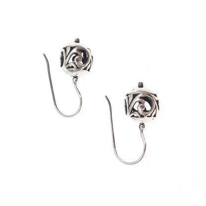 Silpada 925 Sterling Silver Vintage Simple Delight Ball Earrings