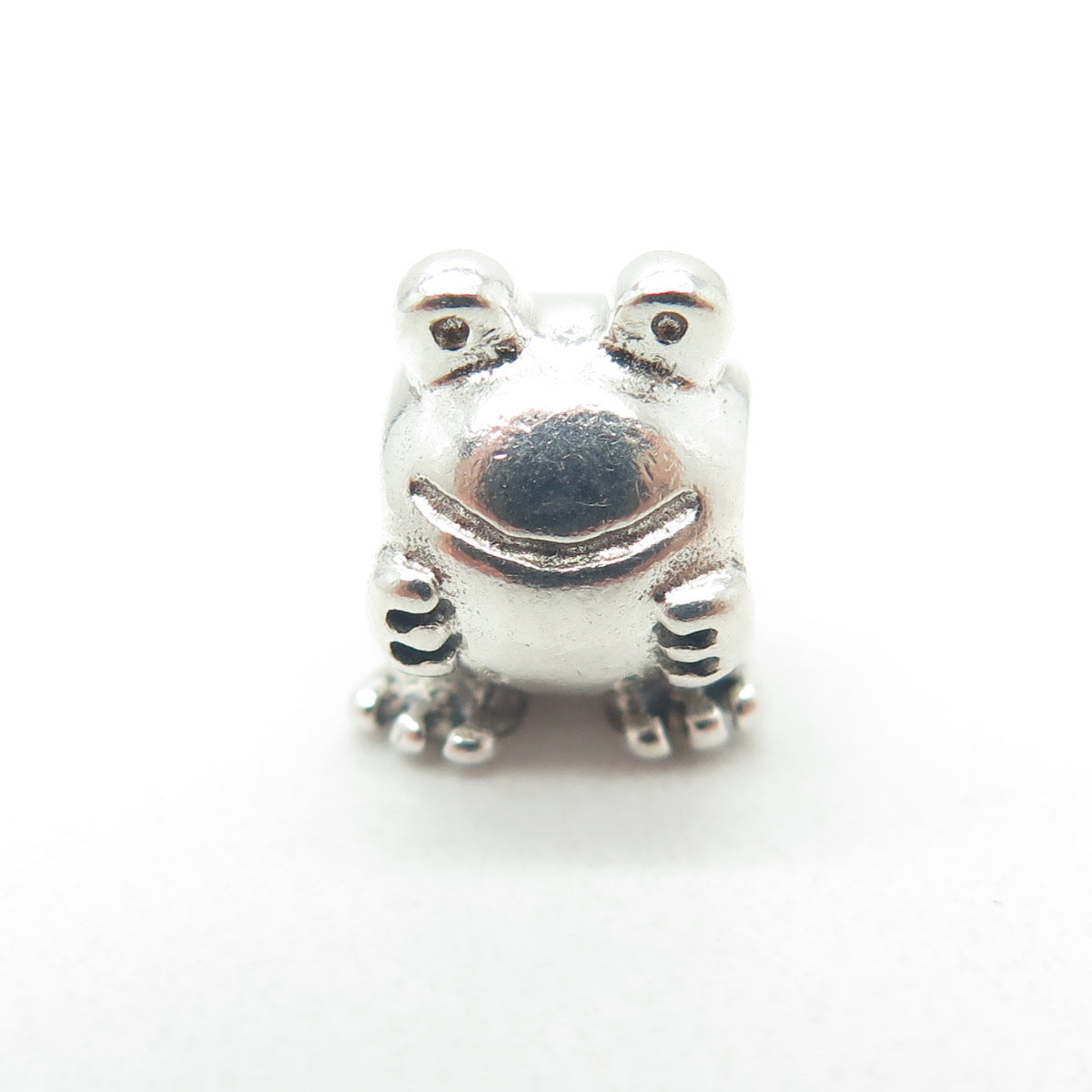 PANDORA 925 Sterling Silver Frog Bead Charm