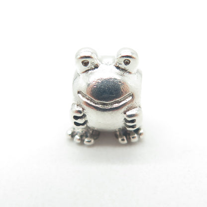 PANDORA 925 Sterling Silver Frog Bead Charm