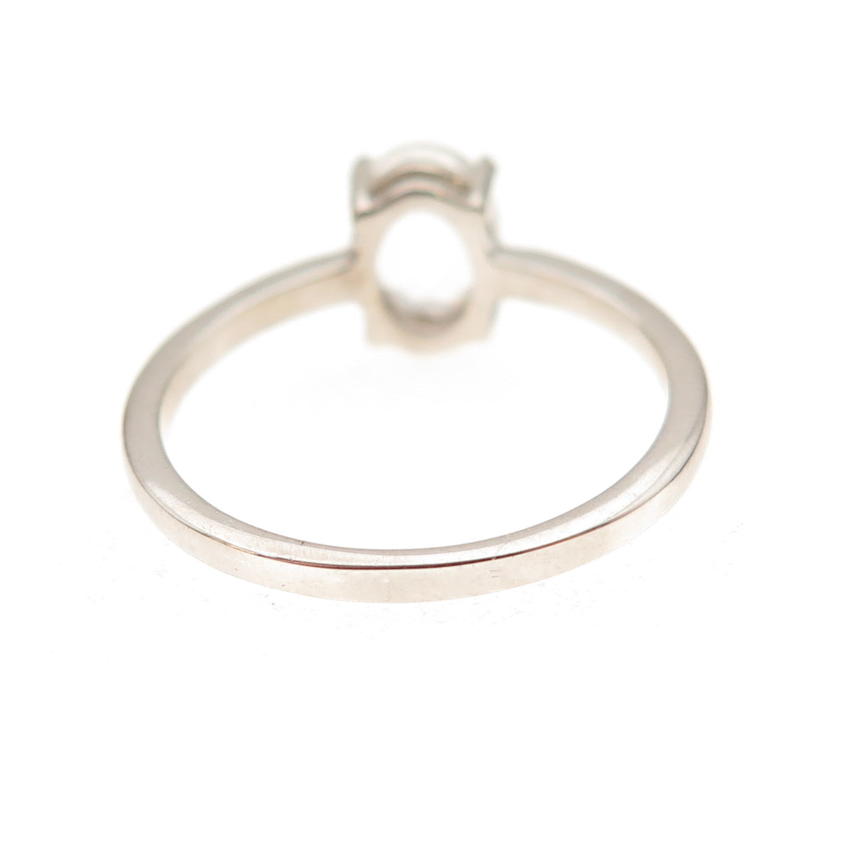 Dazzlers 925 Sterling Silver Real Oval-Cut White Topaz Engagement Ring Size 7