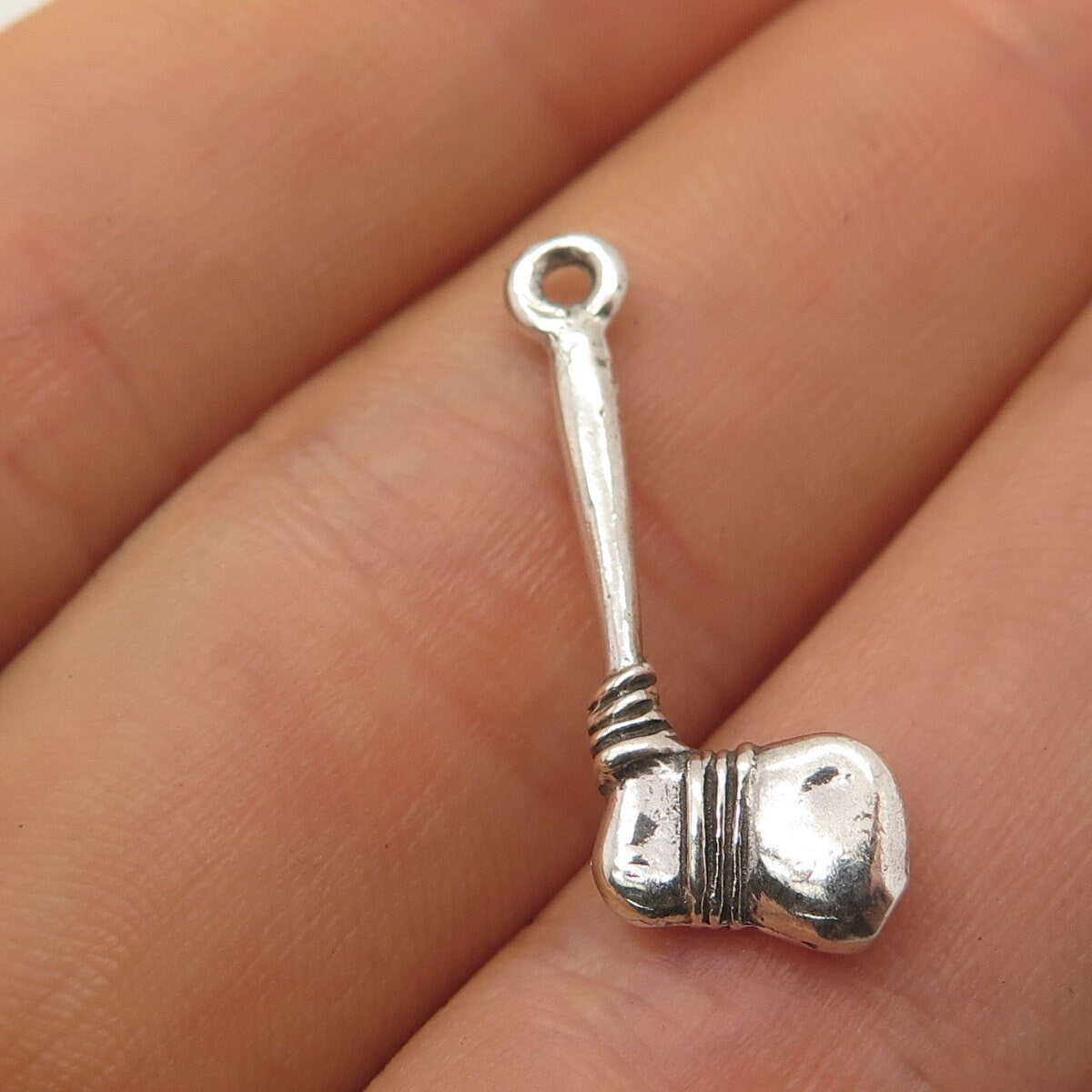 925 Sterling Silver Vintage Axe 3D Pendant
