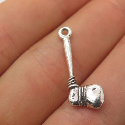 925 Sterling Silver Vintage Axe 3D Pendant