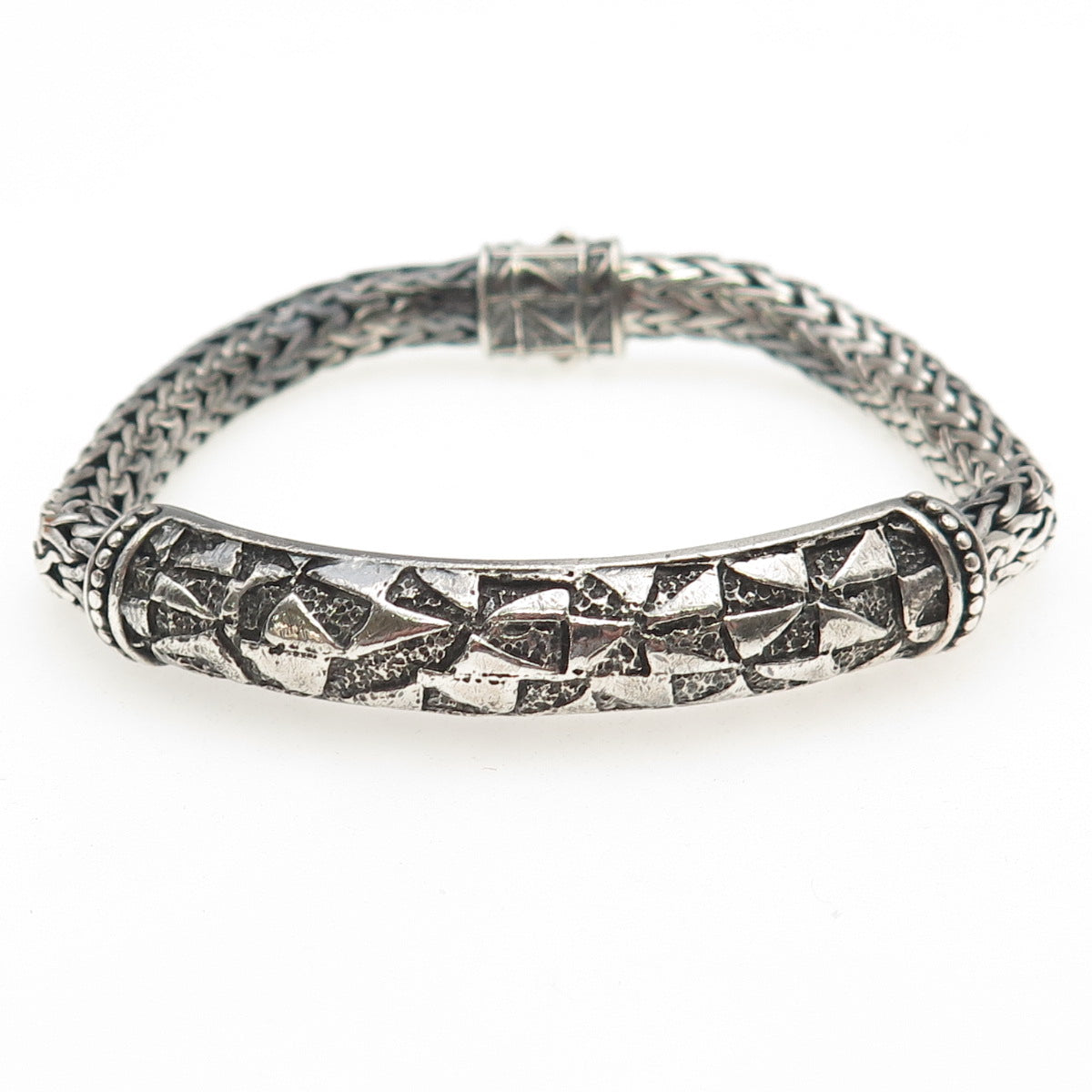 JOHN HARDY 925 Sterling Silver Vintage Classic Chain ID Bracelet 8"