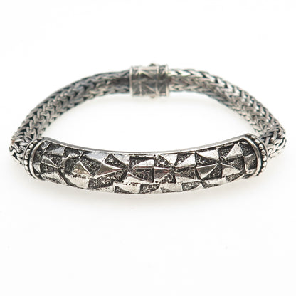 JOHN HARDY 925 Sterling Silver Vintage Classic Chain ID Bracelet 8"