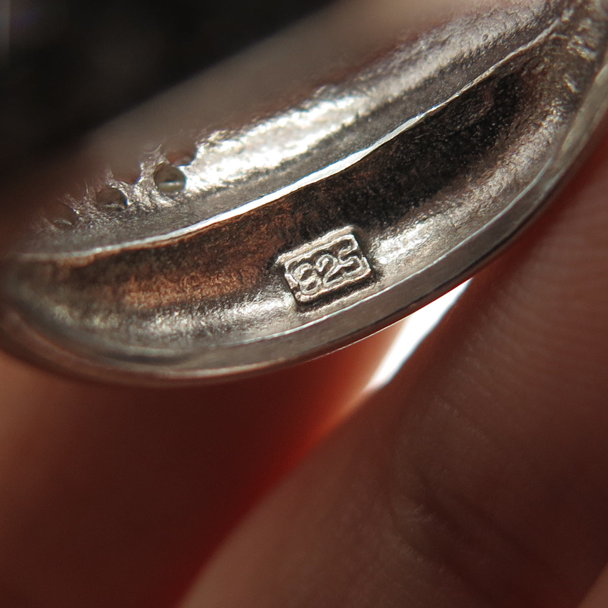 925 Sterling Silver Vintage Round-Cut C Z Crisscross Ring Size 6.75