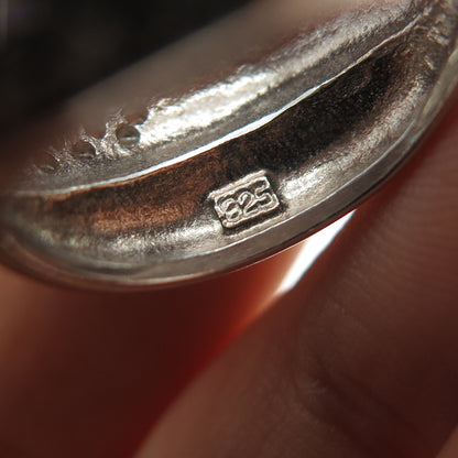 925 Sterling Silver Vintage Round-Cut C Z Crisscross Ring Size 6.75