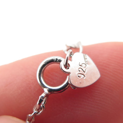 925 Sterling Silver Infinity Cable Link Anklet / Bracelet 6.5-8"