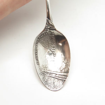925 Sterling Silver Antique Lous David Andersen Delaware States & Cities Spoon
