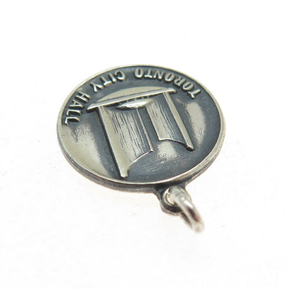 BMCO 925 Sterling Silver Vintage Toronto City Hall Charm Pendant