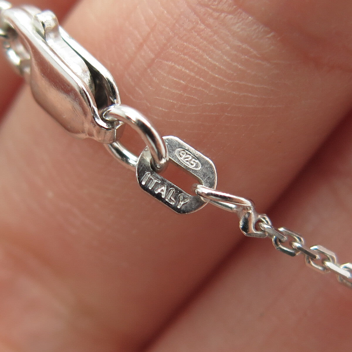 925 Sterling Silver Tapered Baguette & Round C Z Heart Cable Chain Necklace 16"