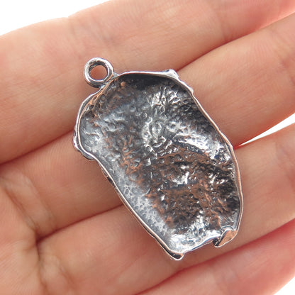 925 Sterling Silver Vintage Jesus Oxidized Charm Pendant