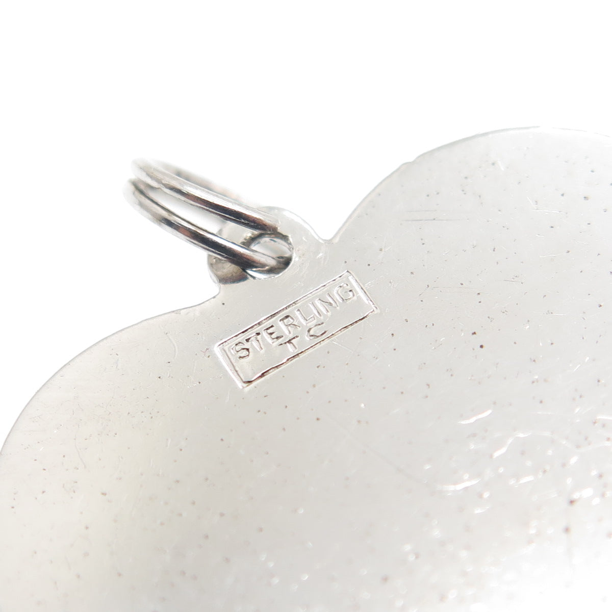 TOWN & COUNTRY 925 Sterling Vintage Rhinestone Faux Pearl "Mother" Heart Pendant