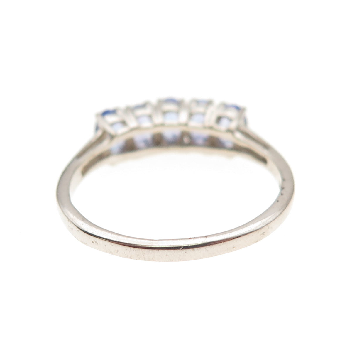 Chuck Clemency 925 Sterling Silver Real Oval-Cut Tanzanite Ring Size 7.75