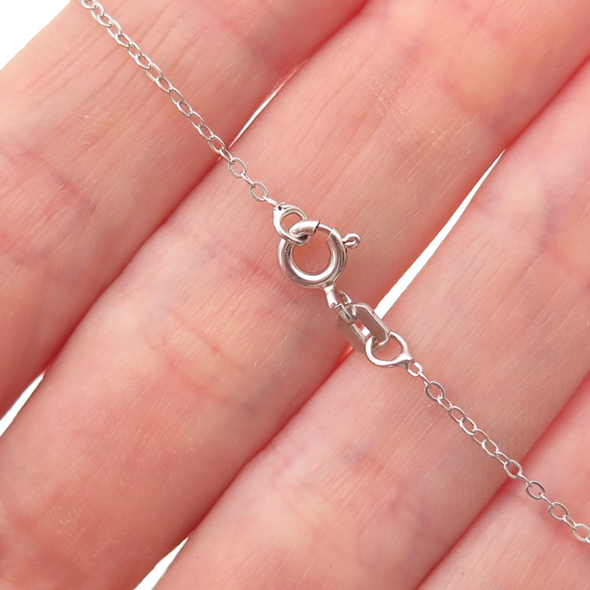 Chuck Clemency 925 Sterling Real Tanzanite White Topaz Cable Chain Necklace 20"