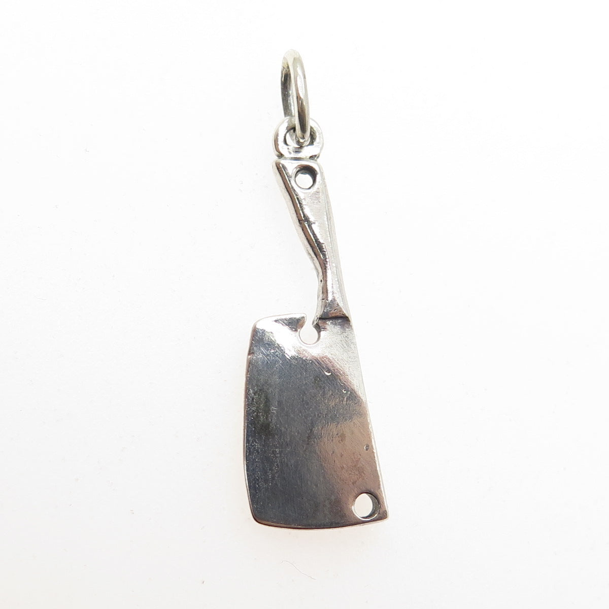 925 Sterling Silver Vintage Butcher Knife Charm Pendant