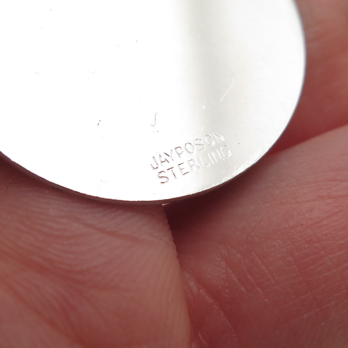 JAY POSON 925 Sterling Silver Vintage Chai Judaica Charm Pendant