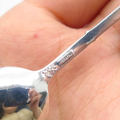925 Sterling Silver Vintage Enamel Alaska Flag Spoon