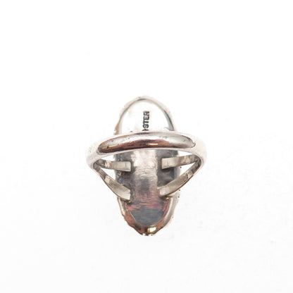 Carolyn Pollack Old Pawn Sterling Silver Vintage Southwestern MOP Ring Size 7