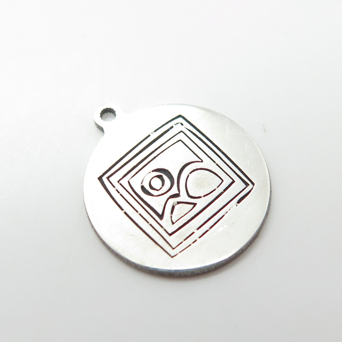 925 Sterling Silver USA Two In Town Sunrise Scenery Charm Pendant