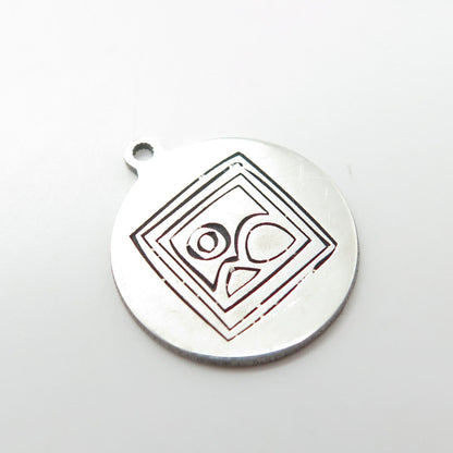 925 Sterling Silver USA Two In Town Sunrise Scenery Charm Pendant