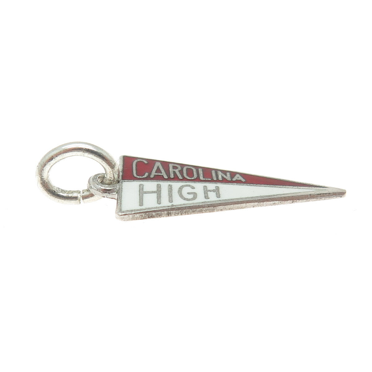 AE Arts Elegance 925 Sterling Silver Vintage Carolina High School Charm Pendant