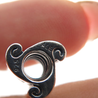 PANDORA 925 Sterling Silver Good Luck Celtic Triskelion Slide Bead Charm