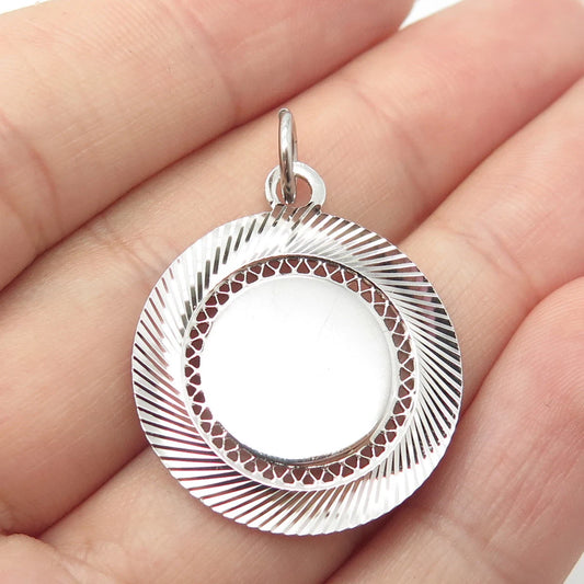 925 Sterling Silver Vintage Lamode Modernist Pendant